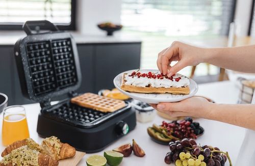 Gofrownica Primaveo 2500W Regulacja Temperatury 2 Duże Chrupiące Gofry na Arena.pl