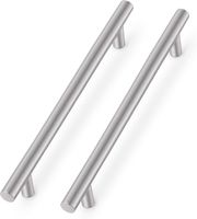 Zestaw 12 Uchwytów Meblowych T Stal Nierdzewna Satynowy Nikiel 256mm 320mm