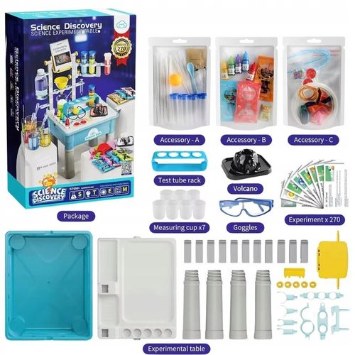 Laboratorium Chemiczne Dla Dzieci - Mały Chemik 270 Szalonych Eksperymentów na Arena.pl
