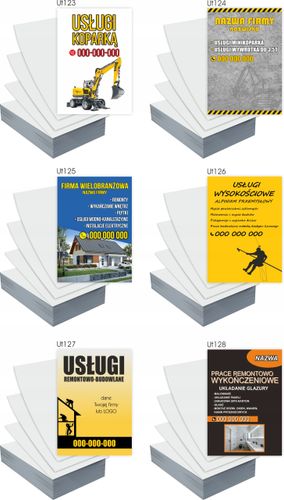 Ulotki A5 5000 szt OGÓLNOBUDOWLANE USŁUGI firmowe + PROJEKT GRATIS na Arena.pl