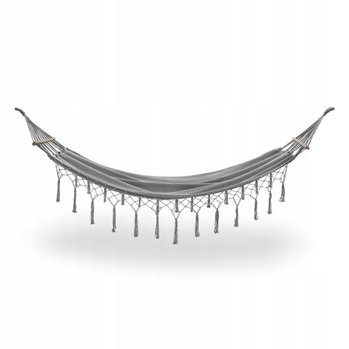 HAMAK OGRODOWY z DRĄŻKIEM fędzle BOHO huśtawka 120kg +TORBA LINY GRATIS na Arena.pl