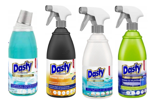 Dasty Zestaw Chemii Domowej - Żel Do Wc 0,75L, Odtłuszczacz 1L, Odplamiacz na Arena.pl