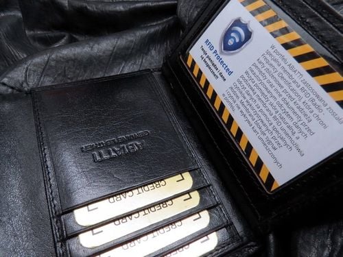 SKÓRZANY PORTFEL MĘSKI ABIATTI OCHRONA KART RFID ! na Arena.pl