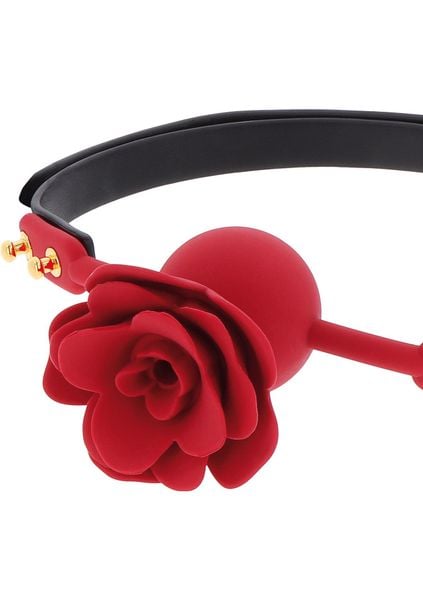 Wild Roses Ball Gag Black zdjęcie 10