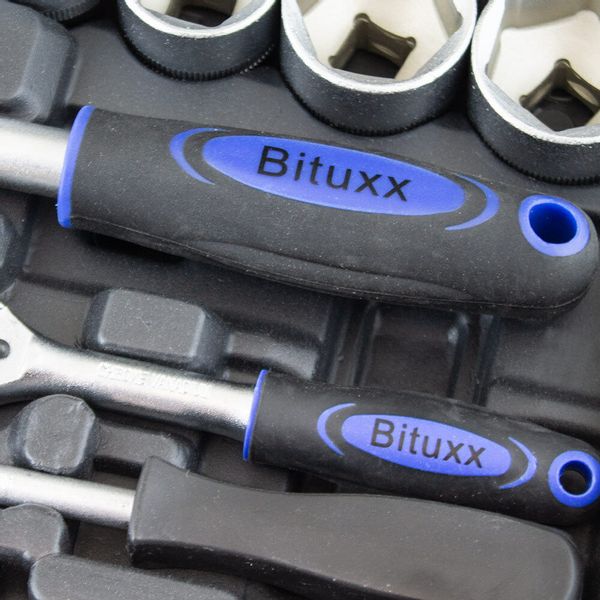 13373 Zestaw narzędzi w walizce 82 elementy BITUXX ze stali solidne na Arena.pl