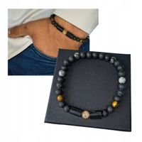 Bransoletka Cytryn Turmalin Tygrysie Oko Lawa Larvikit Bogactwo Ochrona