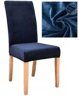 POKROWIEC NA KRZESŁO WELUR UNIWERSALNY POKROWCE NA KRZESŁA WELUROWY GRANAT