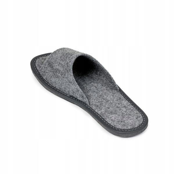 FILCOWE KAPCIE DAMSKIE SZARE KLAPKI DOMOWE POLSKIE zdjęcie 4