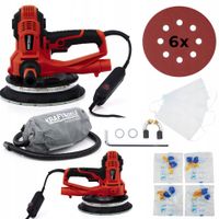 Szlifierka do Gipsu Sieciowa 230V 1800 W Podświetlenie LED Kraft&Dele