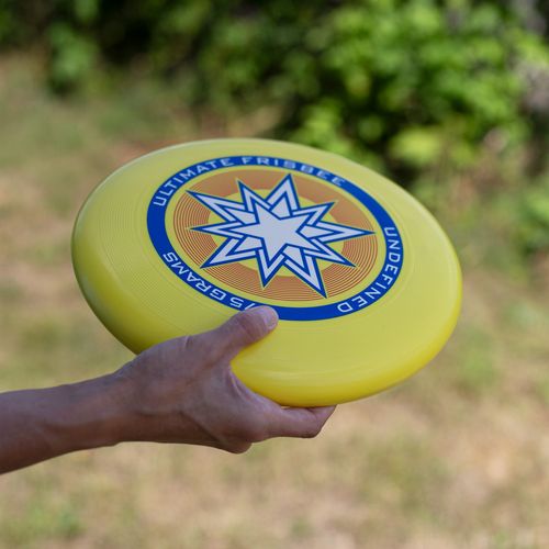 Dysk Do Frisbee Ultimate Latający Do Rzucania Df-04 Żółty na Arena.pl