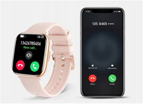 SMARTWATCH ZEGAREK DAMSKI POLSKIE MENU ROZMOWY SPORT AMOLED 4 PASKI na Arena.pl