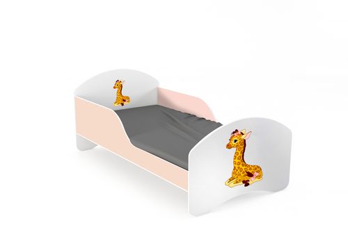 Łóżko dziecięce LEO2 160x80 biało-różowe na Arena.pl