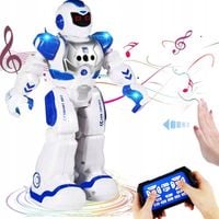 ROBOT INTERAKTYWNY ZDALNIE STEROWANY CHODZI DŹWIĘK WYCZUWAJĄCY GESTY +PILOT