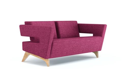 Sofa Loop 138cm różowa D2 na Arena.pl