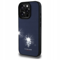 ETUI US POLO USHCP15XPGEV DO IPHONE'A 15 PRO MAX 6,7" GRANATOWE SKÓRZANE Z