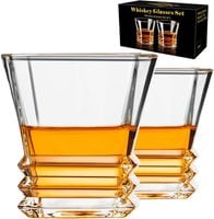 Szklanki do Whisky Rumu Grube Szkło 2 sztuki 300ml