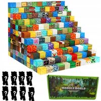 MAGNETYCZNE BLOKI MINECRAFT 200 + 10 LOSOWYCH LALEK