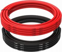 Elastyczny przewód silikonowy 12AWG – 2,5 m czerwony + 2,5 m czarny – wyso…
