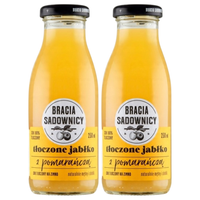 Bracia Sadownicy Sok tłoczone jabłko z pomarańczą 250 ml x 2 sztuk