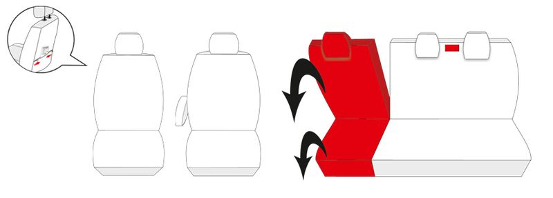 Nissan Micra IV od 2013 Pokrowce dopasowane na miarę zdjęcie 6