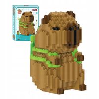 Zestaw Klocków figurka Kapibara z plecakiem z Żółwiem Do Zbudowania 1606el.