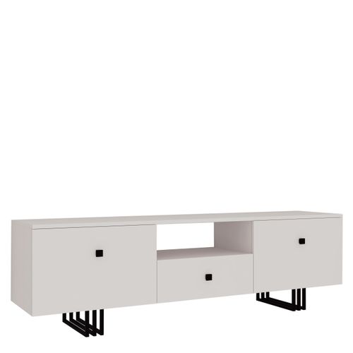 SZAFKA RTV KLARA 150 KASZMIR BEŻ ZŁOTY nogi metal salon na Arena.pl