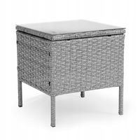 Zestaw mebli ogrodowych technorattan MultiGarden szary 3 el.