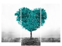 OBRAZ TREE OF LOVE MIŁOŚĆ SERCE PRZYRODA