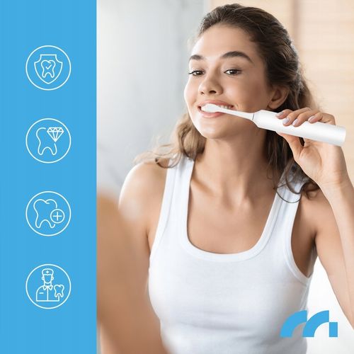 2x SZCZOTECZKA SONICZNA ELEKTRYCZNA DO ZĘBÓW ZESTAW 6 KOŃCÓWEK na Arena.pl