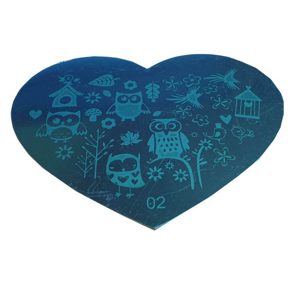 Blaszka do stempelków Serduszko 02 zdjęcie 1