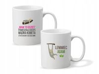 Kubek z imieniem napis PREZENT LENIWIEC