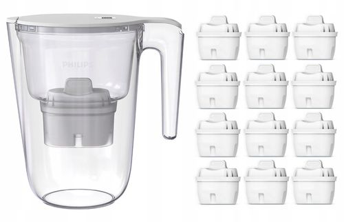 Dzbanek filtrujący Philips AWP2937WHT/58 + Wkład AWP213/10 12 szt. na Arena.pl