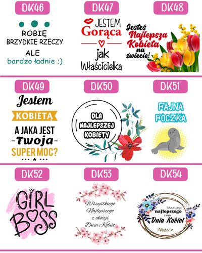 TORBA Z NADRUKIEM PREZENT DZIEŃ KOBIET DLA KOLEŻANKI DZIEWCZYNY MAMY WZORY na Arena.pl