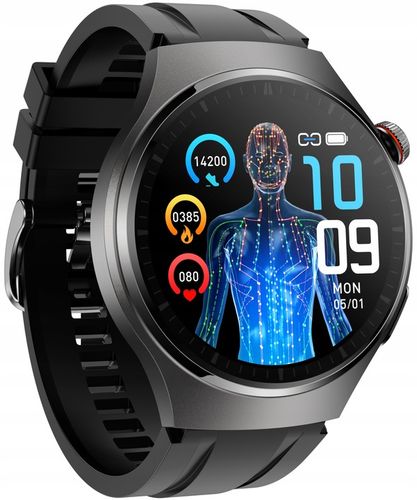 Zegarek KARDIOWATCH Ciśnieniomierz Asystent Glukozy EKG Analiza Krwi AMOLED na Arena.pl