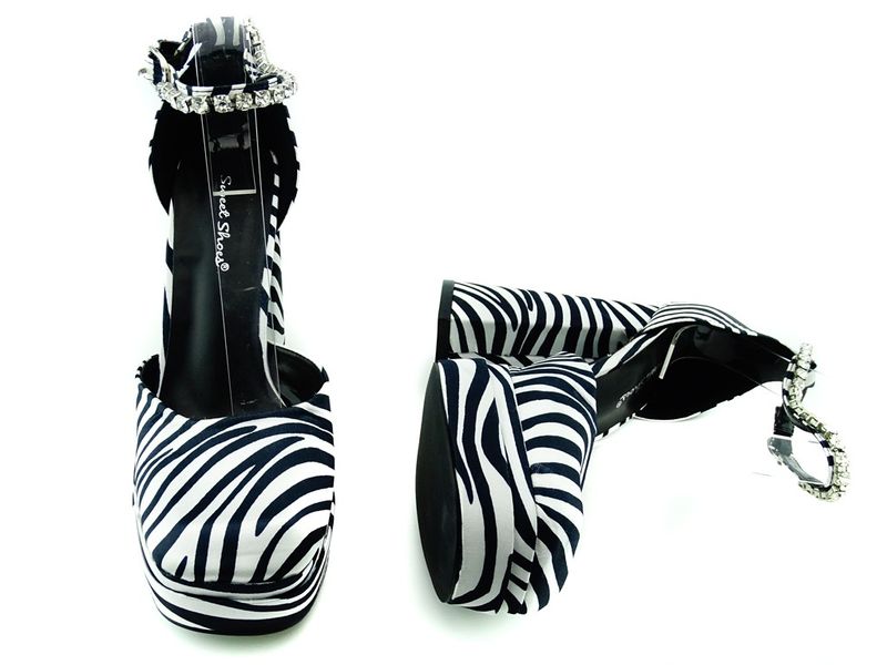 Buty na platformie zebra platformy 37 zdjęcie 5