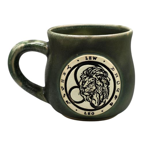 Kubek Ceramiczny 300 ml ze Znakiem Zodiaku Lew – Rękodzieło na Arena.pl