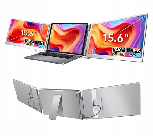 Monitory do laptopa Extralink Smart Life S10 2-Screen 15,6'' Full HD IPS na Arena.pl