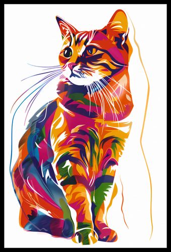 Plakat 40x60cm Nasycony Kot na Arena.pl