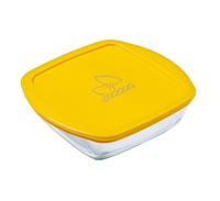 Naczynie żaroodporne pojemnik szklany Cook&Store Pyrex 1 L 20x17 cm żółte