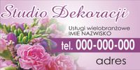 Gotowe BANERY Kwiaciarnia Kwiaty studio dekoracji
