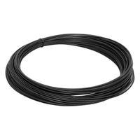 DRUT OCYNKOWANY POKRYTY  PCV. 3.0*3.8MM CZARNY - 5 KG - DRU 3.6 PW C