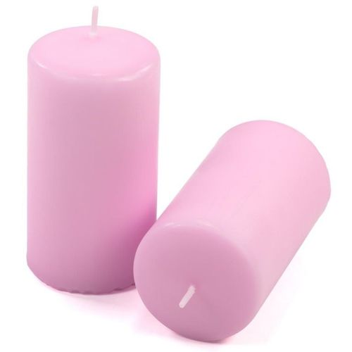 Zestaw świec filarowych, 11,5 cm, Ø 6 cm, różowe, 6 szt. na Arena.pl