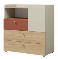 Komoda 3 Do Pokoju Młodzieżowego 90cm Koral YOKO JR-3 Kolory Do Wyboru