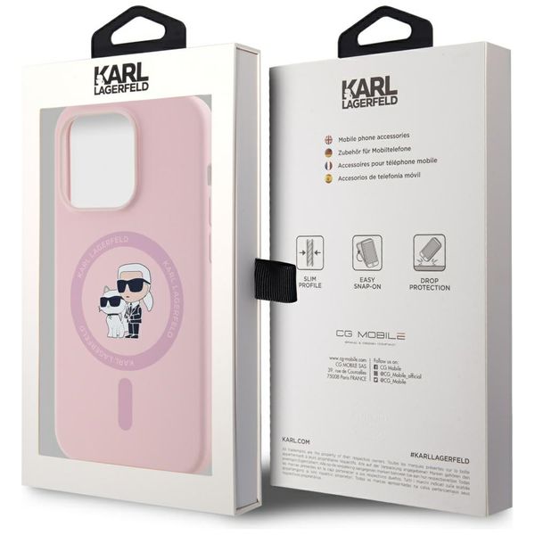 Etui Karl Lagerfeld do iPhone 14 Pro Max, Różowy, MagSafe zdjęcie 8