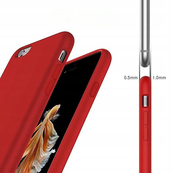 Etui Ochronne do iPhone 6S/6S Plus Silikonowe Czerwone zdjęcie 2