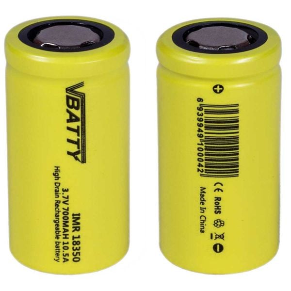 2x Akumulator Ogniwo Bateria IMR 18350 3 7 V 700 MAh 10 5A CE Arena Pl