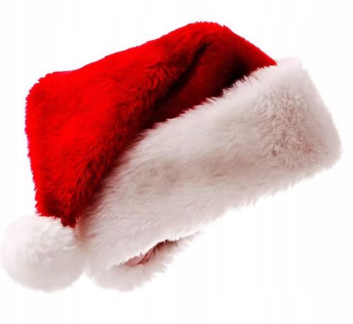 2X CZAPKA ŚWIĘTEGO MIKOŁAJA Z POMPONEM PLUSZ KOSTIUM ŚWIĄTECZNY STRÓJ na Arena.pl