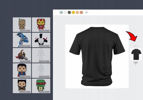 Koszulka ROBOCZA z Twoim dowolnym nadrukiem GRAFIKA LOGO ZDJĘCIE kreator na Arena.pl