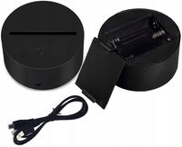 Lampka Nocna 3D LED Lampa Wielokolorowa