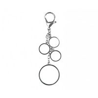 Brelok Metalowy Cztery Kółka do nadruku Sublimacja Termotransfer